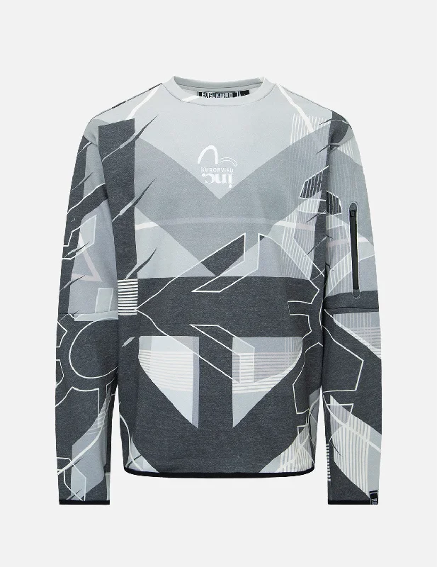 Classic Retro Kamon Camo Print Sweatshirt