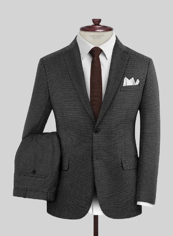 Rugged Street Hardy Minnis Charcoal Nailhead Wool Suit