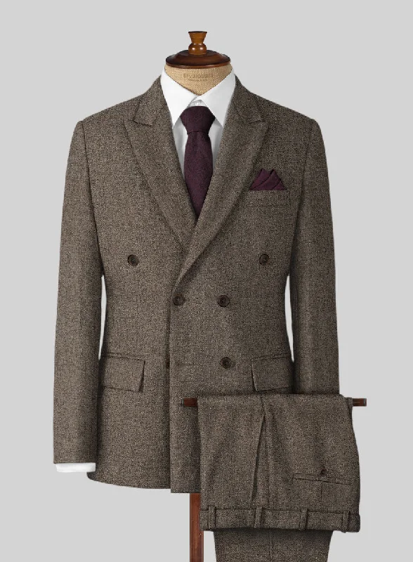 Smart Basics Dapper Brown Tweed Suit