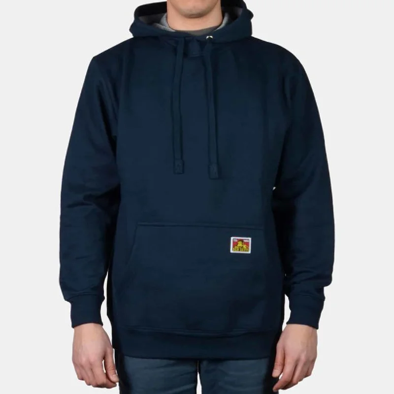 High-End Minimalism Ben Davis Heavyweight Hooded Sweatshirt - Navy