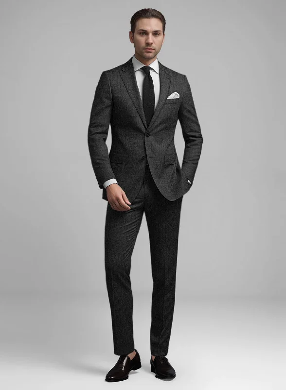 Neutral Streetwear Guabello Charcoal Suit