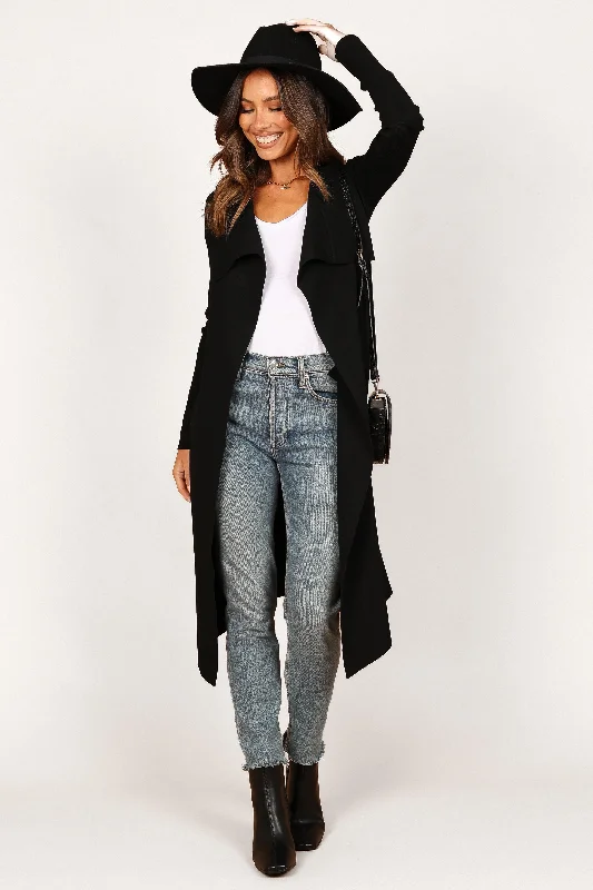 Urban Layered Sports Express Audrina Cardigan - Black