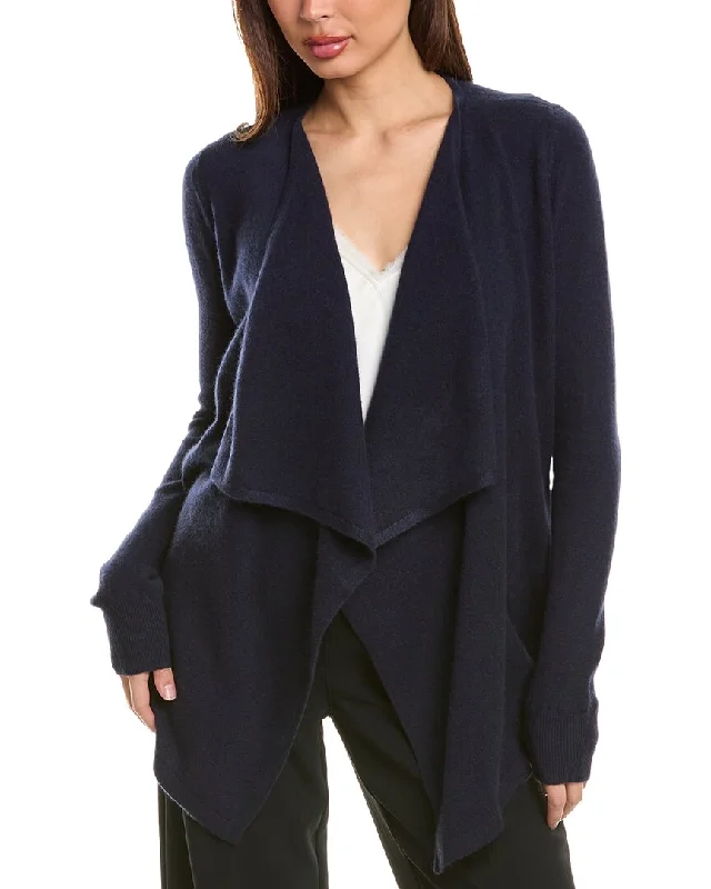 Smart Basics Stunning Fashion Bruno Magli Waterfall Cashmere Cardigan