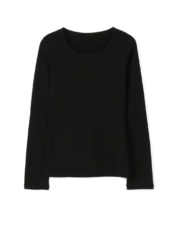 Elevated Monochrome High-quality fabrics 100/2 Strong Twisted Smooth Side Name Round Neck T