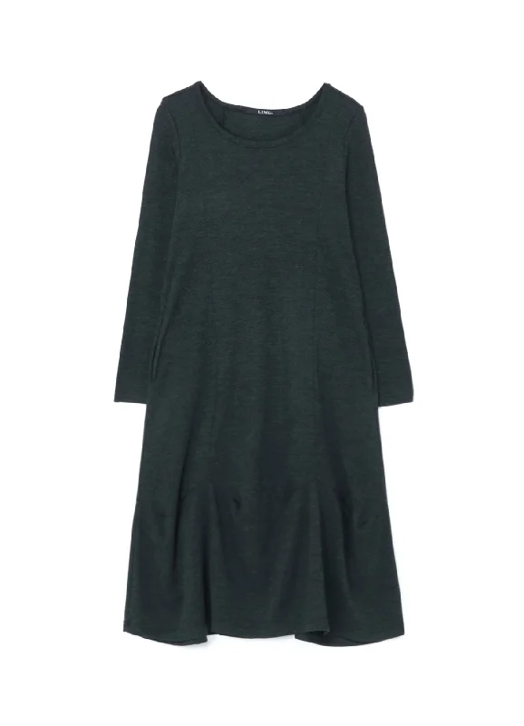 Rugged Utility Cool Summer SOFT WOOL DRESS WITH DARTS