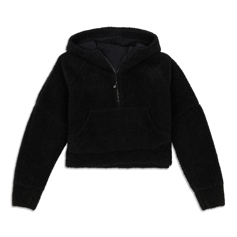 Scuba Oversized Half-Zip Fleece Hoodie