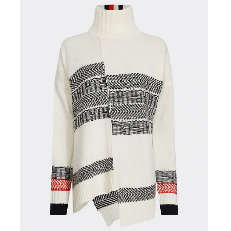 Everyday Essentials Stunning Fashion Tommy Hilfiger Patchwork Fairisle Jumper 26417