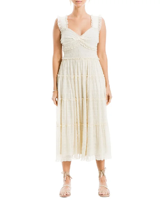 Sporty Chic Look Max Studio Sleeveless Mesh Maxi Dress