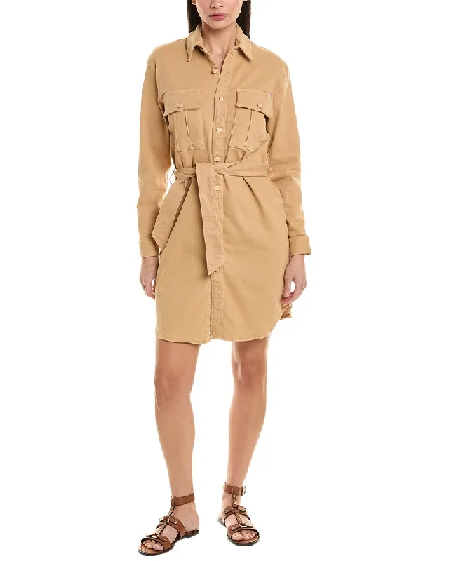 Contemporary Relaxed MOTHER Denim The Cadet Mini Shirt Dress