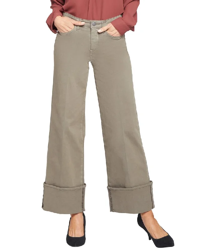 NYDJ Teresa Ripe Olive Wide Leg Jean