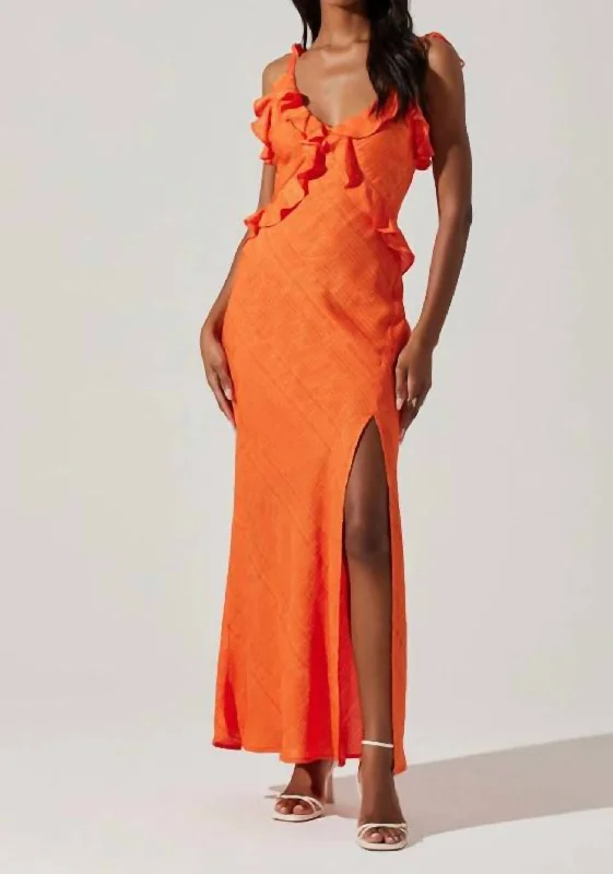 Casual Outdoors Sorbae Maxi Dress In Orange