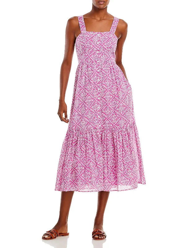 Tailored Essentials Womens Daytime Tea-Length Sundress