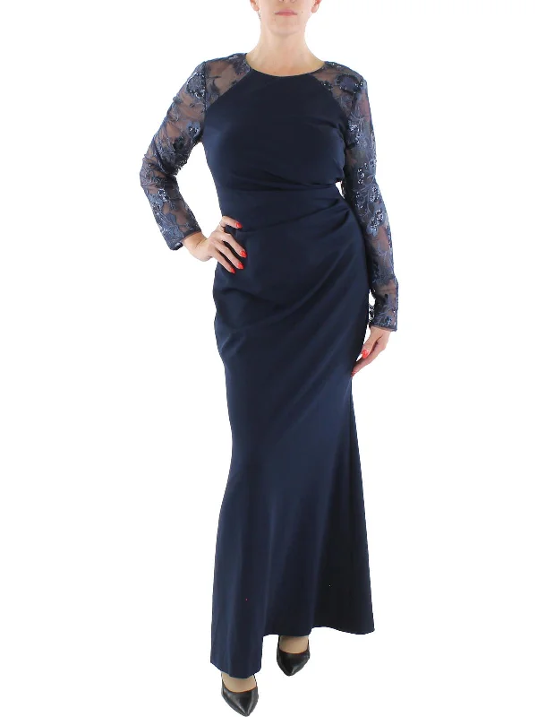 Modern Rugged Womens Sequined Formal Evening Dress