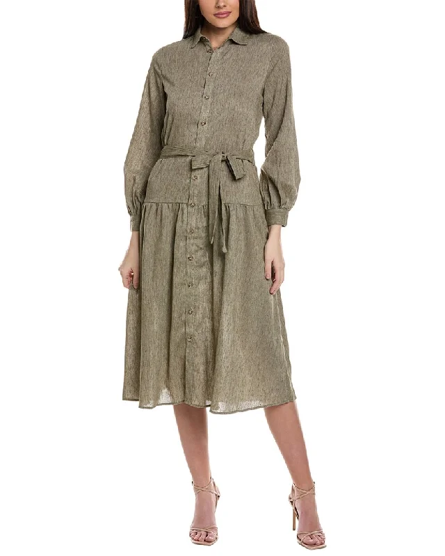 Neutral Patterns YAL New York Printed Shirtdress