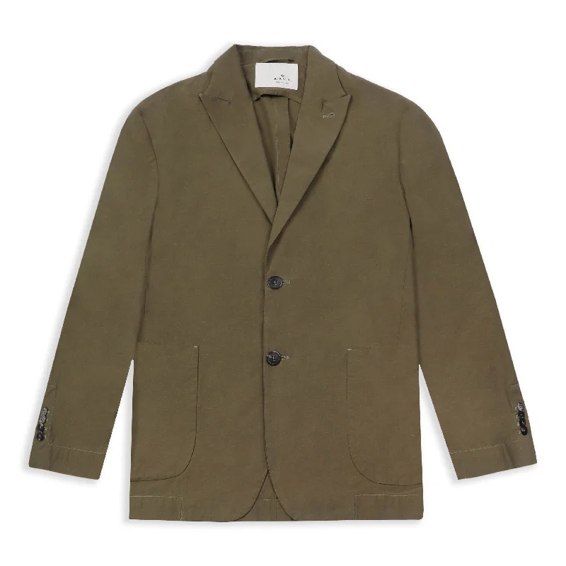 Giacco Blazer - Tela Natural Neps Military