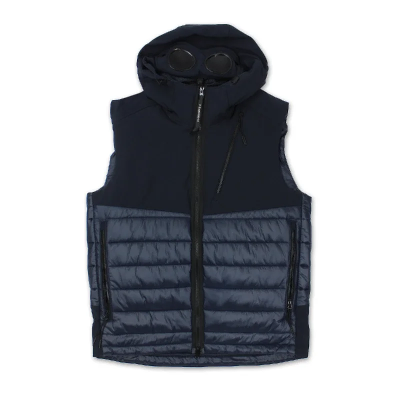 C.P. Company - Goggle Hooded Gilet in Navy