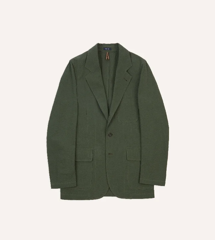 Modern Outdoor Bright Shirts Olive Seersucker Games Blazer Mk. I