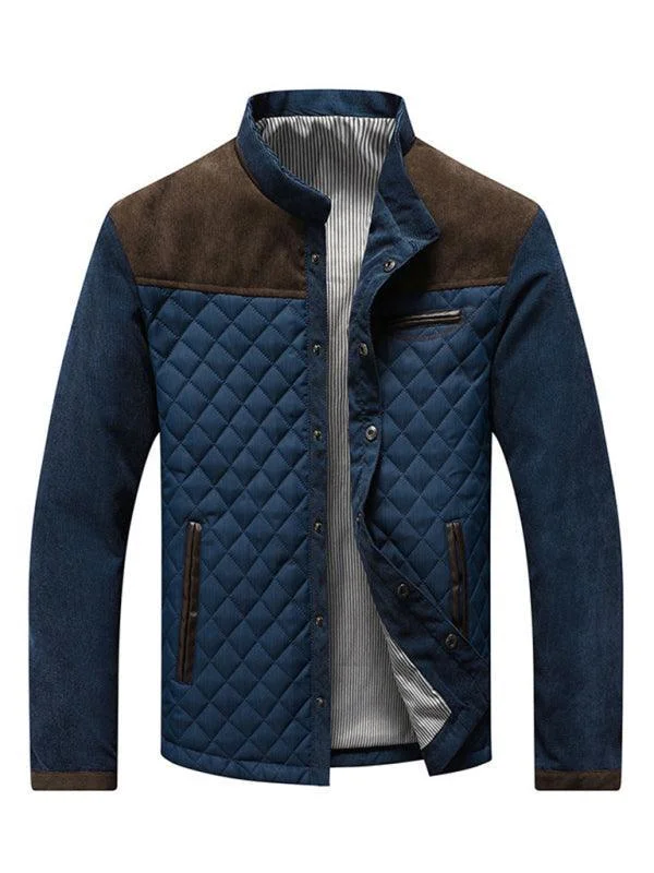 Retro Sportwear Cozy Essentials Side Seam Pocket Men Winter Jacket