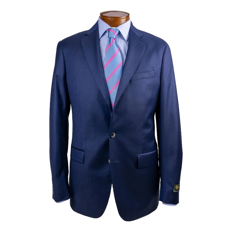 Two Button Side Vent Navy Blazer