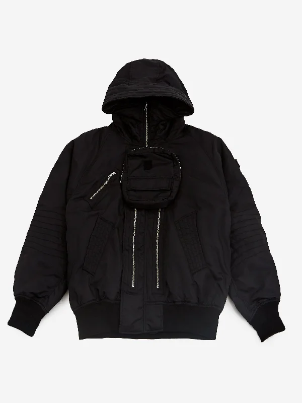 Phingerin Elevation Hooded Bomber - Black