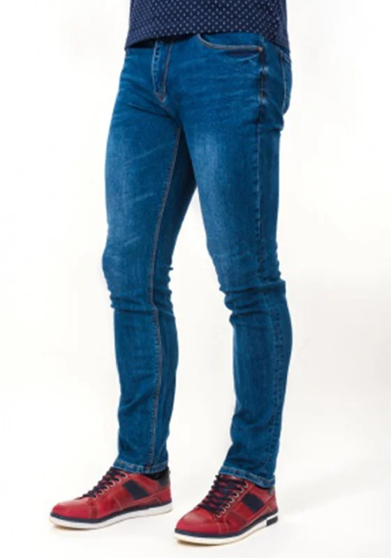 XV Kings by Tommy Bowe Eagles Tapered Fit Jeans, Blue