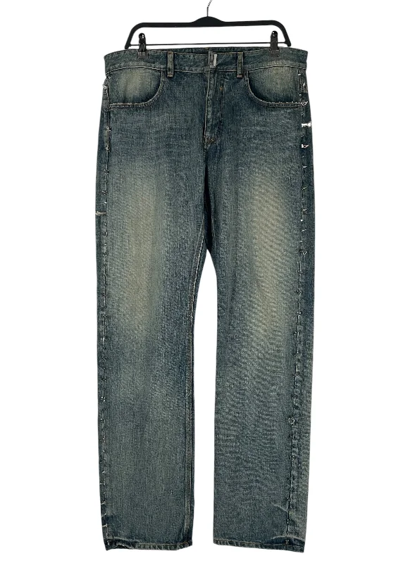 Timeless Street GIVENCHY/Pants/34/Denim/IDG/STUDDED SIDE SEAM JEANS