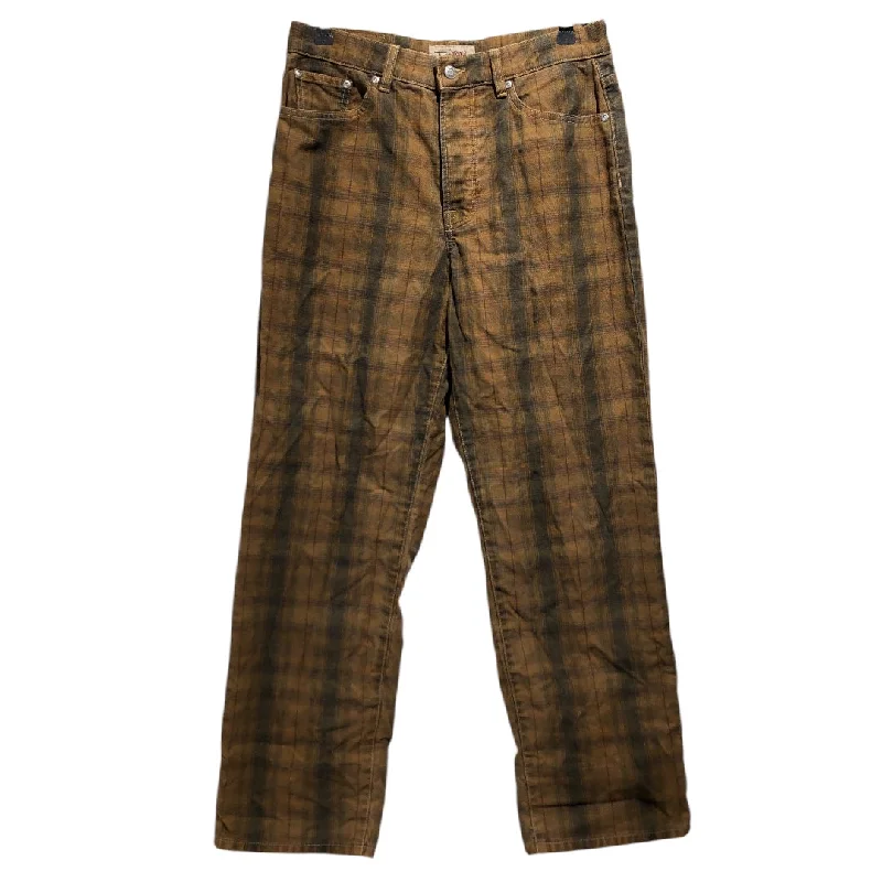 Elegant Prints STUSSY/Pants/28/Cotton/ORN/Plaid/PLAID BAGGY JEAN