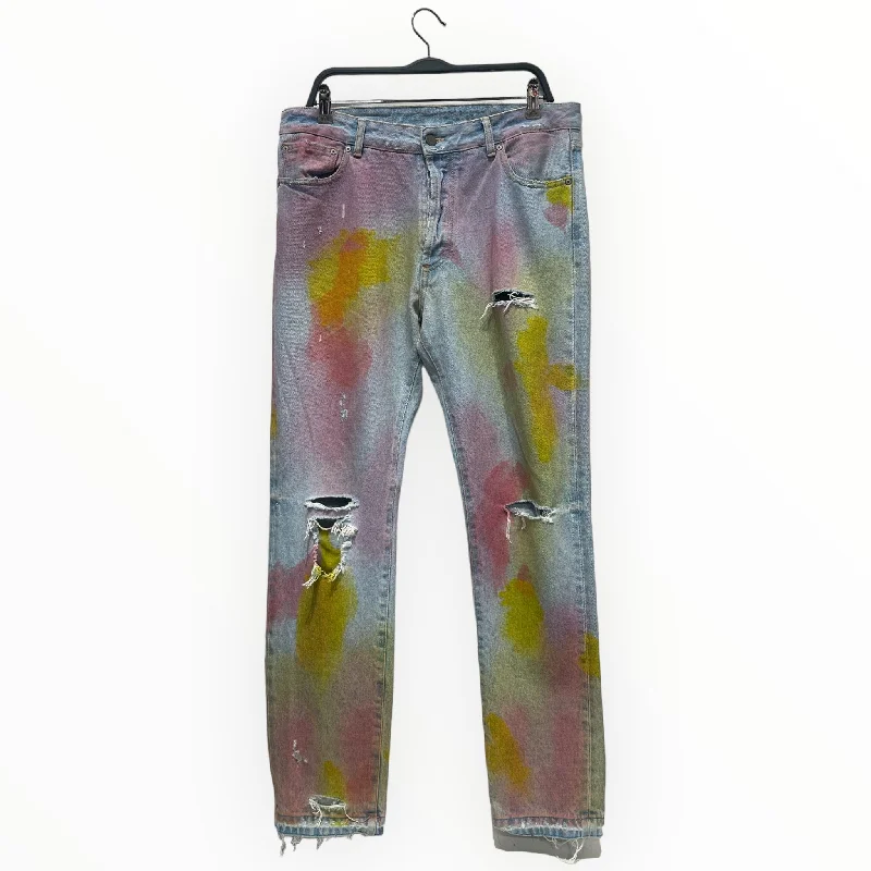 Neutral Patterns Palm Angels/Skinny Pants/34/Denim/MLT/All Over Print/