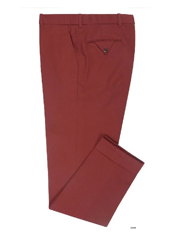 Modern Basics Brisbane Moss Maroon Cotton Cavalry Twill