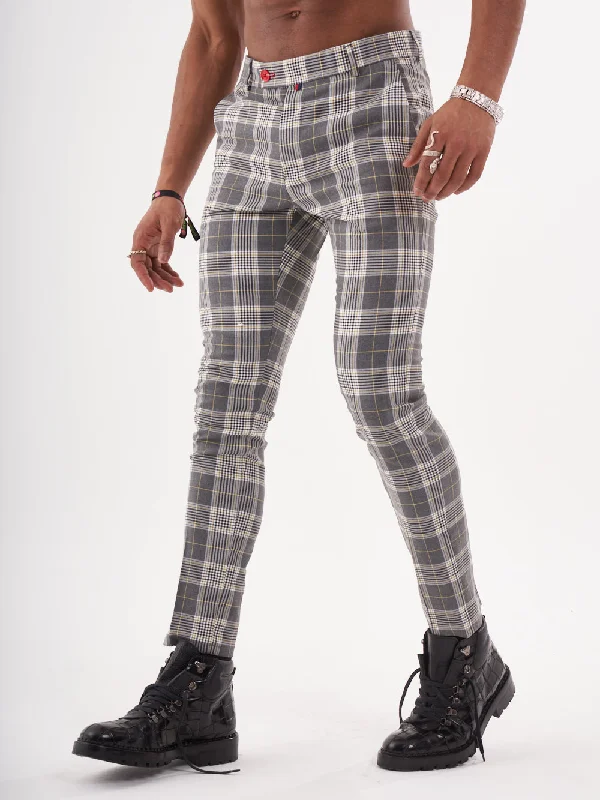 Sleek Neutrals CHECKMATE PANTS