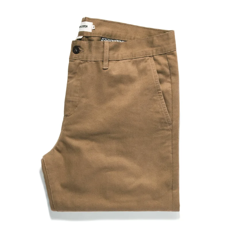 High-End Minimalism The Slim Chino in Khaki