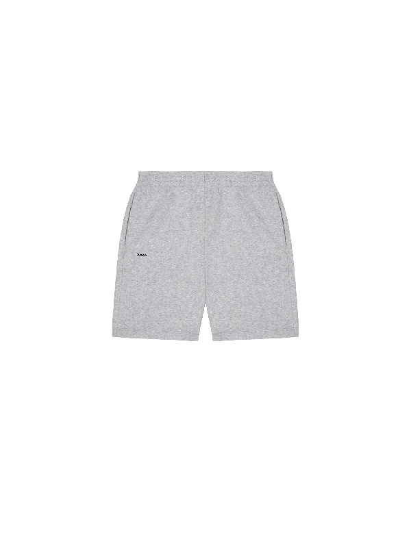 Urban Sportwear Mens 365 Midweight Mid Length Shorts—grey-marl