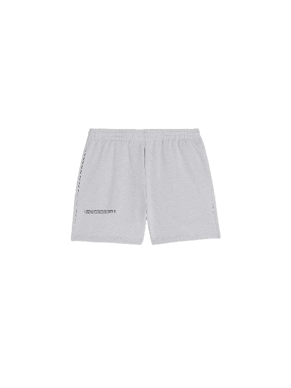 Sporty Minimalism Mens 365 Midweight Shorts—grey marl