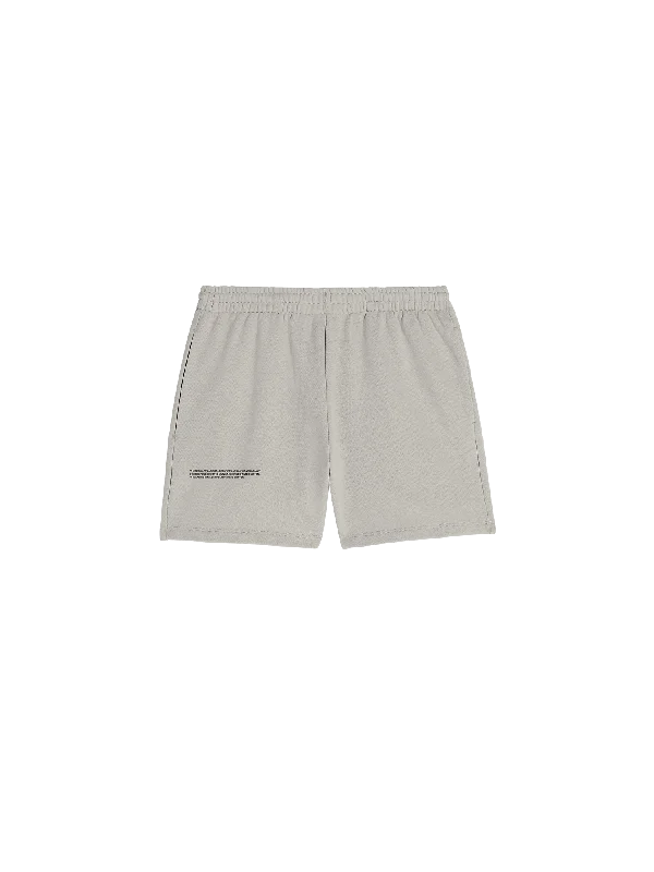 Edgy Streetwear Mens 365 Midweight Shorts—stone