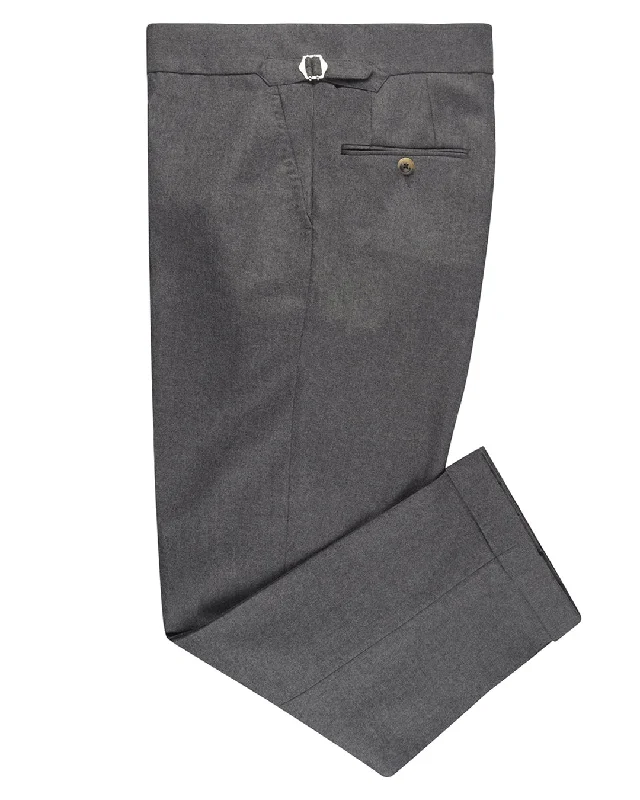 Minimalist Patterns Minnis Mid Grey Wool Flannel