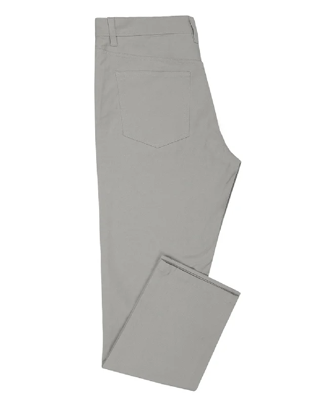 High-End Minimalism Pastel Stone Grey Twill Chino