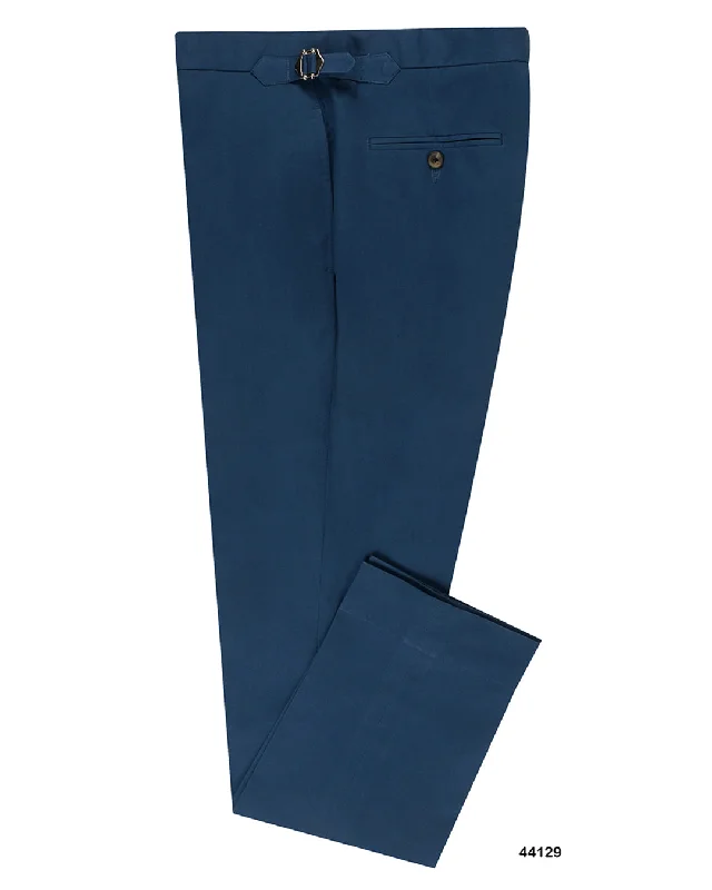 Urban Sporty Soft Dark Blue Stretch Twill Pants